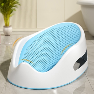 Resistente morbido tocco BPA Free imbottito ventosa stabilità <span class=keywords><strong>seggiolino</strong></span> da bagno per vasca con comodo Design reclinabile - Product Image 2
