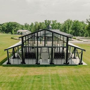 Tente de réception de luxe pour 500 personnes, grande tente d'atrium transparente en aluminium et PVC pour événements commerciaux, mariages et autres occasions en extérieur - Product Image 1