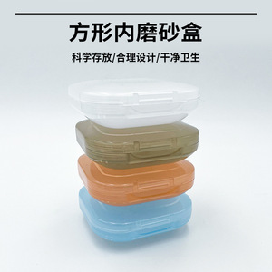Dental Square <b>Retainer</b> <b>Case</b> Orange Translucent PP Material Compact Size For Adult Oral Care Storage - Product Image 2