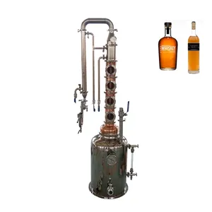 ZJ 100L Copper Still Column Distilled Alcohol Distiller Machine For Home Alcohol Distillation
