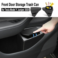 Poubelle de rangement pour porte avant de Tesla Model Y Juniper 2025, boîte de rangement multifonctionnelle pour porte de voiture, accessoires de voiture