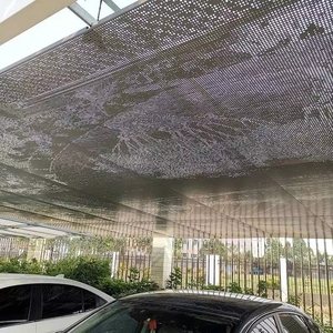 Panneaux de revêtement mural en aluminium perforé, panneaux en métal ondulé perforé en aluminium, façade décorative - Product Image 3