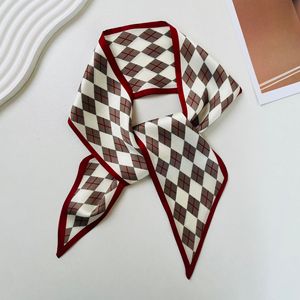Sciarpa con stampa di moda con nastro per capelli da donna cravatta al collo borsa sciarpe Skinny di <span class=keywords><strong>seta</strong></span> satinata fasce floreali da donna <span class=keywords><strong>Foulard</strong></span> 2025 nuove - Product Image 5