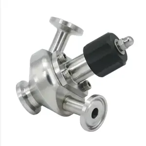 Factory Direct Sells Sterilization Manual Clamp Sample Sampling Valves With Two Port