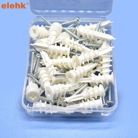 ELEHK Ancrage pour plaques de plâtre en nylon auto-forant Ancrage pour plaques de plâtre Ancrages pour cloisons sèches en nylon de qualité supérieure