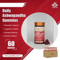 Gummies d'Ashwagandha et de Magnésium pour l'Équilibre de l'Humeur, Fournisseur OEM ODM, Prêts à l'Expédition pour Adultes Soucieux de leur Santé