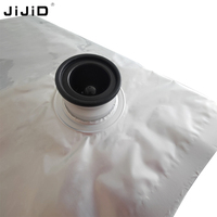 Sac aseptique de qualité alimentaire JIJID 220L, sac en aluminium haute barrière en boîte avec valve de 1 pouce pour l'emballage de liquides alimentaires