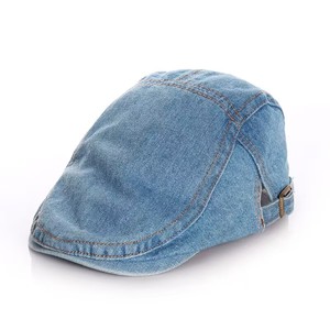 Nouveau printemps enfants garçons Denim <span class=keywords><strong>casquette</strong></span> <span class=keywords><strong>gavroche</strong></span> léger enfants Vintage casquettes plates chapeau de lierre - Product Image 2