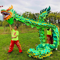 Danse du dragon chinois Équipement de danse du dragon personnalisé Célébration folklorique traditionnelle chinoise