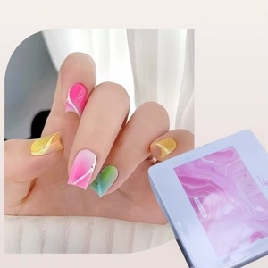 Vernis à ongles solide 12 couleurs, gel de peinture Pat, gel brillant dégradé, pour la création et la décoration d'ongles, usage professionnel et DIY, populaire en été - Product Image 3