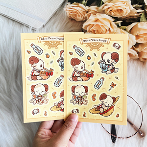 Custom Printing Waterproof Custom Logo Brand Label Sticker Sheets Custom A6 A5 A4 Size Vinyl Kiss Cut Sticker Sheets