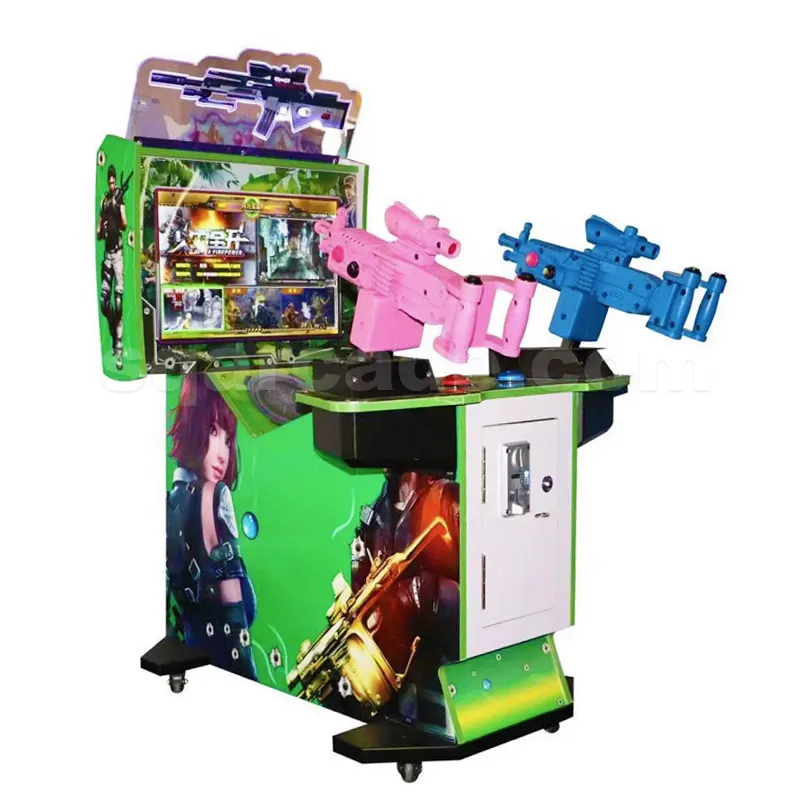 Dalam Ruangan Arcade Video Game City 3 In 1 Pistol Tembak Arcade Shooting Simulator Suku Cadang Senjata