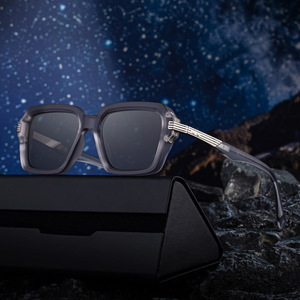 Nouvelles lunettes de soleil polarisées carrées pour hommes, protection UV400, monture PC, verres TAC, noires, mode, protection solaire extérieure, ML98372P - Product Image 2