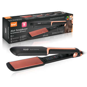 Lisseur à cheveux professionnel en aluminium électrique PTC avec lumière LED, utilisation à sec et humide, cordon rotatif à 360° - Product Image 5