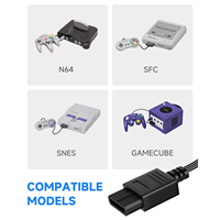 Câble N64 vers RCA 6ft, 1.8 mètres de câbles audio-vidéo AV composites pour Nintendo N64 SNES Gamecube GC