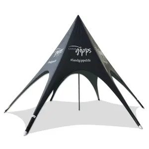 Открытый большой водонепроницаемый навес шпиля Кемпинг солнцезащитный тент Пляжная палатка шестиугольная палатка в форме звезды