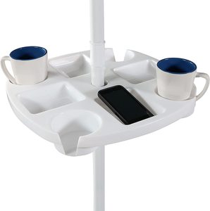 Plateau de plage <span class=keywords><strong>en</strong></span> plastique ABS léger, sur mesure, avec 4 supports de tasse durables pour Patio, jardin, piscine - Product Image 1