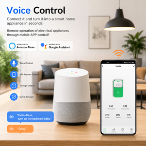 Tuya เบรกเกอร์ WiFi อัจฉริยะ, 63A ตรวจจับพลังงานด้วยรีโมทควบคุมด้วยเสียงแอปเพื่อชีวิตอัจฉริยะด้วย alexa/<span class=keywords><strong>google</strong></span> Home - Product Image 2