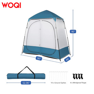 Tente de douche pliable Woqi 150x150x190cm, imperméable, installation rapide, cabine de change extérieure, tente monocouche - Product Image 4
