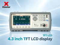 Xtester -UC2517+ Testeur de faible résistance, milliohmmètre, précision de 0,05 %, pour test de résistance des bobines, transformateurs, connecteurs, circuits imprimés