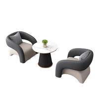 Ensemble de canapés de bureau modernes en cuir PU, design modulaire pour espaces commerciaux, éponge haute densité, structure en bois