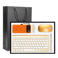 Ensemble clavier souris sans fil et batterie externe de luxe Cadeau d'entreprise d'entreprise unique de la collection Luxury