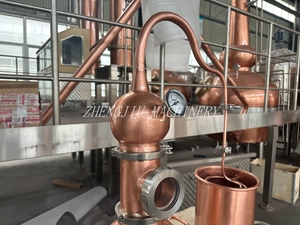 Équipement de distillateur de cuivre fait main ZJ 5L/10L/15L/20L système de brassage domestique pour boissons alcoolisées et Machines à vin - Product Image 2