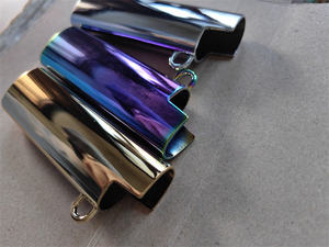 Guscio per Accendino in Metallo con Logo Personalizzato al Laser, Placcatura Colorata - Product Image 3