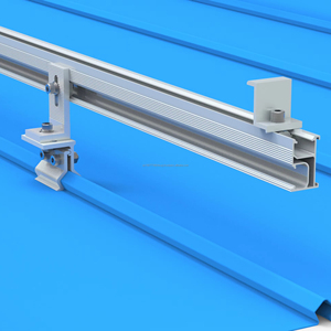 Klip-Lok Système de montage solaire en aluminium à haute rigidité et sans pénétration Supports d'installation pour toit en métal et sol - Product Image 3