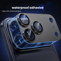 Nouveau protecteur d'objectif d'appareil photo en alliage d'aluminium et verre trempé pour iPhone 17 18 Pro Max, accessoires mobiles