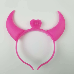 Nifactory fabrika fiyat şeytan boynuzları şekil parlayan plastik bantlar Led ışık up promosyon hediye cadılar bayramı kostüm Neno parti Favor - Product Image 4