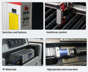 JQLASER 초소형 데스크탑 레이저 조각 및 절단기 <span class=keywords><strong>Co2</strong></span> CNC 가죽 목재 조각기 5030 6040 7050 - Product Image 6