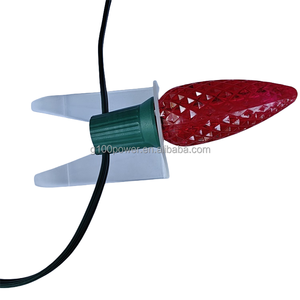 Ngoài trời chiếu sáng kỳ nghỉ ban đầu ván lợp Tab ánh sáng Clips cho C7 C9 giáng sinh ánh sáng tất cả trong một mái <span class=keywords><strong>gutter</strong></span> Clip nhựa rõ ràng - Product Image 3