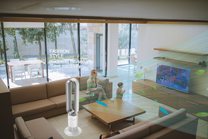 CGA Smart Home TP09 <b>Cool</b> Heat Wind Circulation Air Purifier Bladeless Fan With Remote Control Fan - Product Image 6