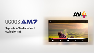 UGOOS AM7 Amlogic S905X4 AV1 الروبوت 11 مربع التلفزيون الذكية 4GB DDR4 32 جيجابايت ROM نوع-C واي فاي 6 1000M LAN BT5.0 4K HD مشغل الوسائط - Product Image 3