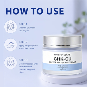 Crema Facial con Logotipo Personalizado, Halal, Hipoalergénica, con GHK-cu, Humectante Diaria, Nutritiva, Ilumina el Tono <span class=keywords><strong>de</strong></span> Piel, Reduce las Líneas Finas, <span class=keywords><strong>para</strong></span> Cuello y Rostro - Product Image 5