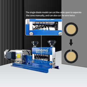 Machine à dénuder les fils électriques à vitesse de coupe de 30 m/min, outil de dénudage automatique de fils de 0,04 à 0,8 pouces, 12 canaux, <span class=keywords><strong>5</strong></span> lames - Product Image 5