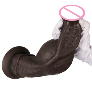 Dildo Grande y Grueso con Textura de Espinas, Fácil de Usar para Orgasmos, Juguete Sexual para Parejas, Diseño Realista de Animal, Dildo Negro Extra Grande - Product Image 5