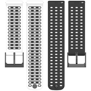 Correa de Silicona para Reloj <span class=keywords><strong>Suunto</strong></span> Nautic S <span class=keywords><strong>Vertical</strong></span> 2/RACE 2 S/Run Smartwatch, Correa Deportiva de Repuesto con Rayas Horizontales de Doble Color - Product Image 3