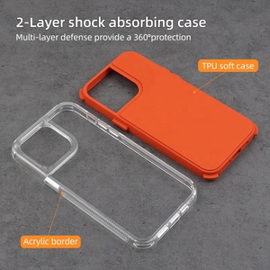 Funda de teléfono de parachoques 2 en 1 colorida personalizada para <span class=keywords><strong>Samsung</strong></span> a54 funda para Oppo Reno 7 5g para iPhone 16 15 16 13 15 funda de teléfono móvil - Product Image 3