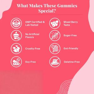 Gummies de collagène multi-vitamines à marque privée OEM/ODM pour la beauté des cheveux, de la peau et des ongles, soutien anti-rides pour adultes - Product Image 4
