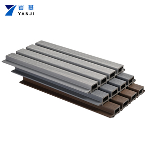 Revêtement mural extérieur <span class=keywords><strong>en</strong></span> composite <span class=keywords><strong>bois</strong></span>-plastique WPC et panneau mural décoratif WPC pour plafond, à rainures - Product Image 5