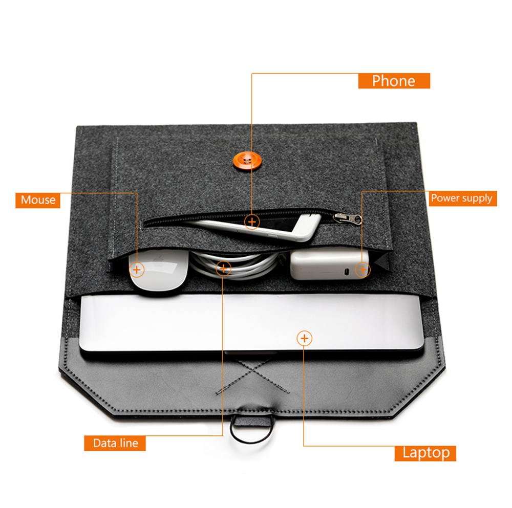 Сумка для ноутбука с войлочным рукавом для Macbook Air 13 Pro, 11, 12, 15 сенсорная панель, ноутбук Xiaomi Mi, крышка 13,3, горячая, 15,6, 14,1, новая, 15