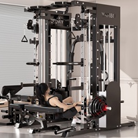 Station de musculation tout-en-un : Machine Smith, Crossover à câbles, Cage de musculation – Équipement de fitness pour l'entraînement complet du corps