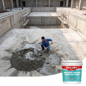 Additif pour béton DEQI, imperméabilisant <span class=keywords><strong>cristallin</strong></span>, revêtement de réparation des fissures, adapté aux réservoirs et aux sous-sols - Product Image 1