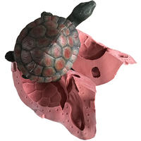 Moule en silicone tortue grand format pour animaux, moule en silicone pour jardin en ciment, moule pour sculpture en béton, pour décoration intérieure ou cadeau