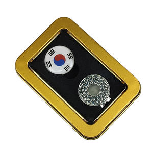 Korean Hot Selling PASSEN Golf <b>Hat</b> Clip Gift <b>Box</b> with Ball Mark Pattern Multi-color Premium Boxed Marking Tool - Product Image 4