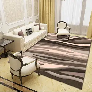 涤纶现代设计3d地毯防滑豹纹地毯