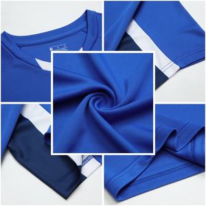 Cổ Điển Người Đàn Ông Của Bóng Đá Đồng Phục Áo Sơ Mi 100% Polyester Nhiệt Chuyển Giao In Ấn Crew Cổ Ngắn Tay Áo Tùy Chỉnh Đội Tên - Product Image 2