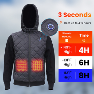 Giacca Riscaldante OEM Resistente, Giacca Termica Lavata per Uomo, Cappotto Termico USB per Snowboard - Product Image 2